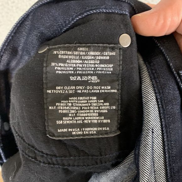 Ralph Lauren Jeans Women 30 Blue Dark Wash Bootcut 867 Denim Made In USA - Picture 11 of 11